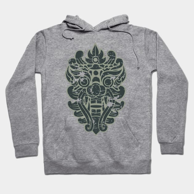 Aztec mask face #4: Barong, Balinese mask / The Beach movie Hoodie by GreekTavern